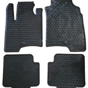 27 101/64K Per Fiat Panda dal 2012 Set 4 Tappetini Tappeti Neri in Gomma su Misura GDS