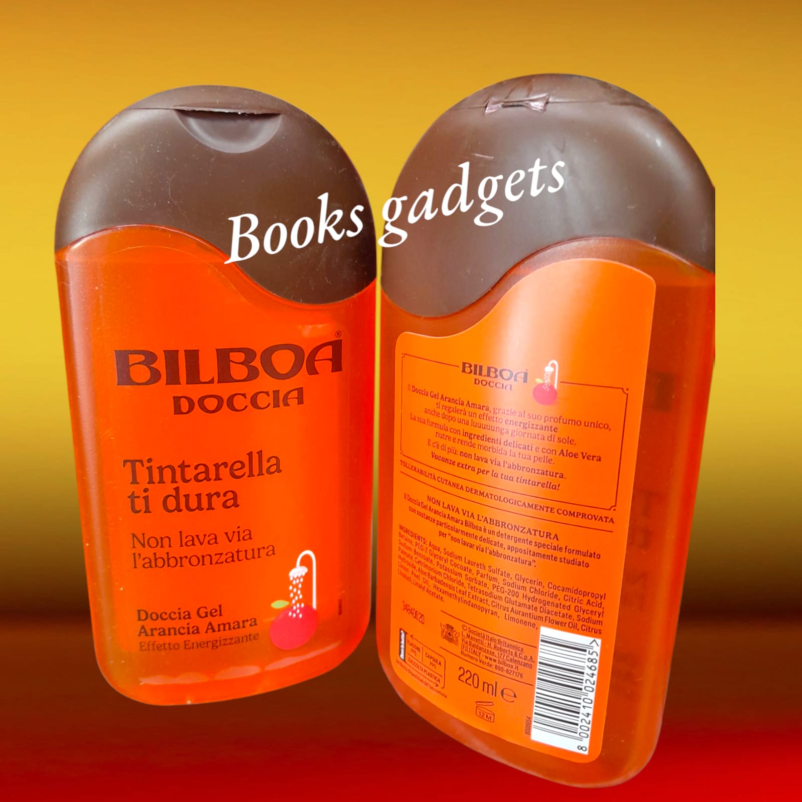 1 Flacone Bilboa Doccia Gel Arancia Amara Tintarella ti dura Energizzante 220ml