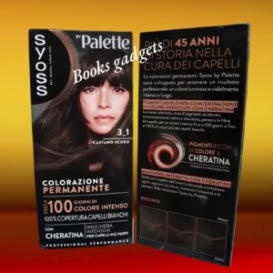 8015700168778 1 Confezione Sysos Palette Tintura Professionale Colorazione Permanente 3_1 Castano Scuro