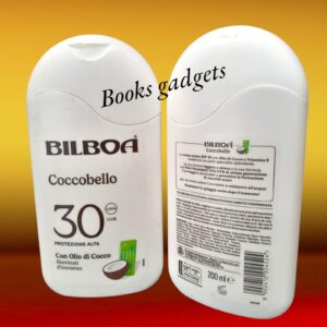 1 Flacone Bilboa Coccobello Abbronzante SPF 30 Protezione Alta con Olio di Cocco 200ml