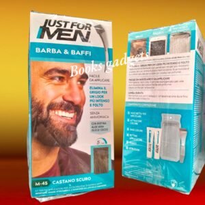 5010934009623 1 Conf. Just for Men Kit Tintura Barba Baffi M-45 CASTANO SCURO Senza Ammoniaca