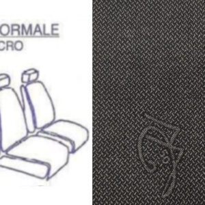 800 M1S/VE01 Serie Fodere Auto Vesuvio in Tessuto Universali Grigio (Come da Foto e Disegno) Romini