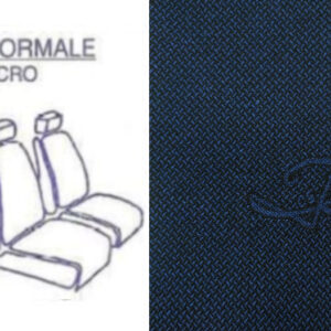 Serie Fodere Auto Vesuvio in Tessuto Universali Blu (Come da Foto e Disegno) Romini