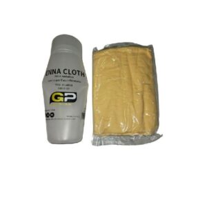 985 1214 Enna Panno in Pelle Sintetica Giallo con Custodia per Auto 66x43cm