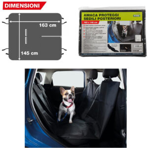 988 120864 Amaca Porteggi Sedile Posteriore Auto Impermeabile per Animali 163x145cm
