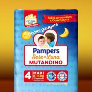 8001480306622 1 Pacco (15 Mutandine) Pampers Sole e Luna Mutandino Pannolino Tg. 4 (8-15 Kg)