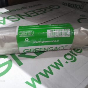 80 Rotoli (5pz cadauno) Buste Immondizia Ambra 90x120cm Greensac