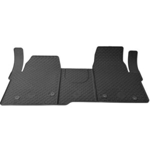 988 132423 Per Ford Transit Custom dal 2023 Set 3 Tappetini Anteriori in Gomma (TPE) Neri