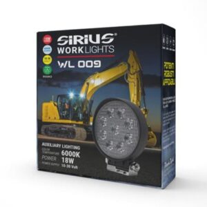 961 WL009 Sirius Faro a Led da Lavoro 110mm 9W 10-30V 600-Lumen 6000K