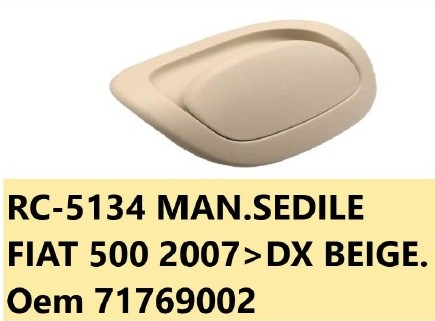 Per Fiat 500 dal 2007 Maniglia Sedile Dx (Passeggero) Beige 71769002