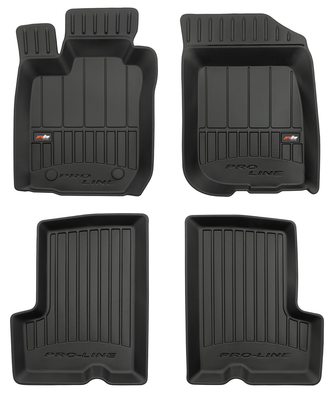 Per Dacia Duster I 2010-2013 (pre Restyling) Set Tappetini su Misura in TPE con Bordi Rialzati