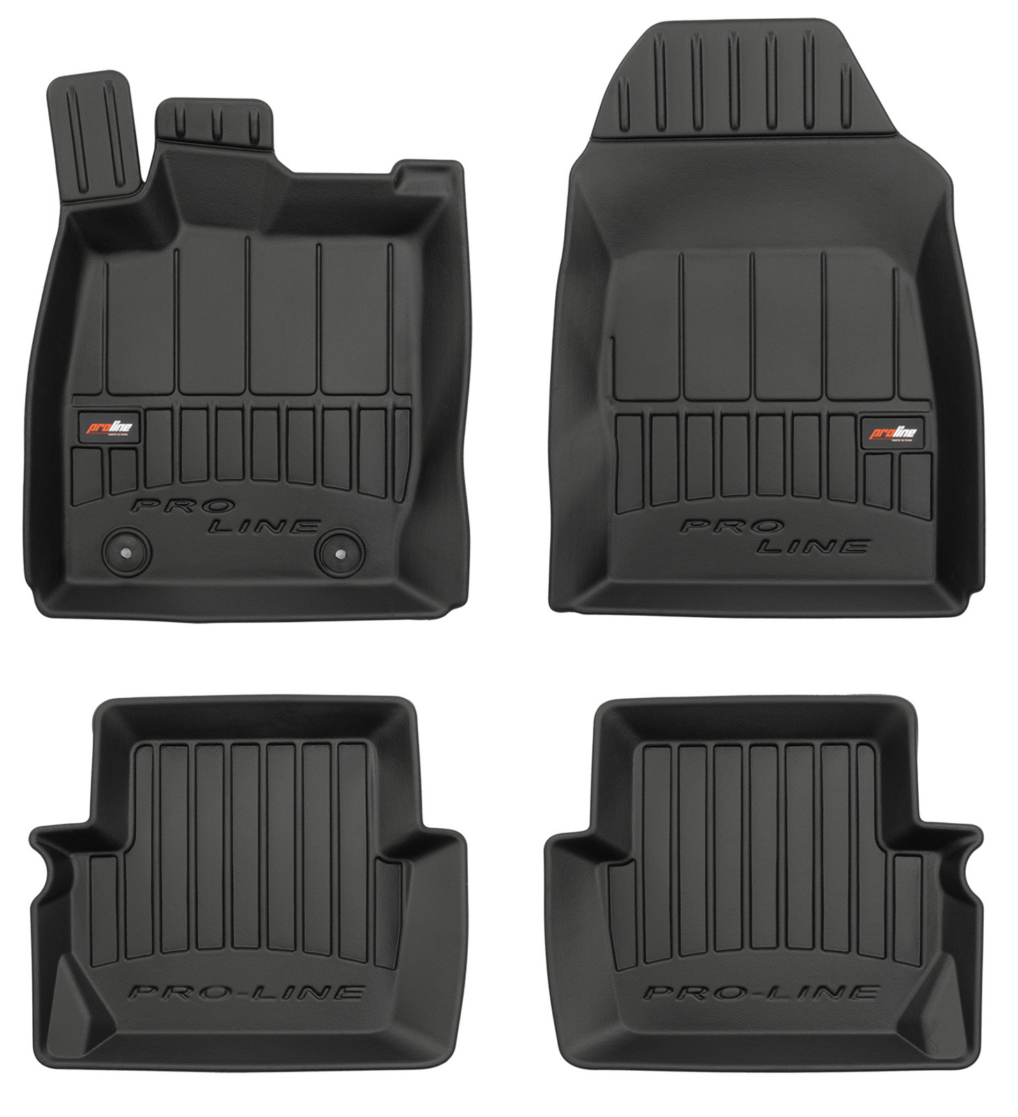 Per Ford Fiesta VII 2017-2023 Set Tappetini su Misura in TPE con Bordi Rialzati