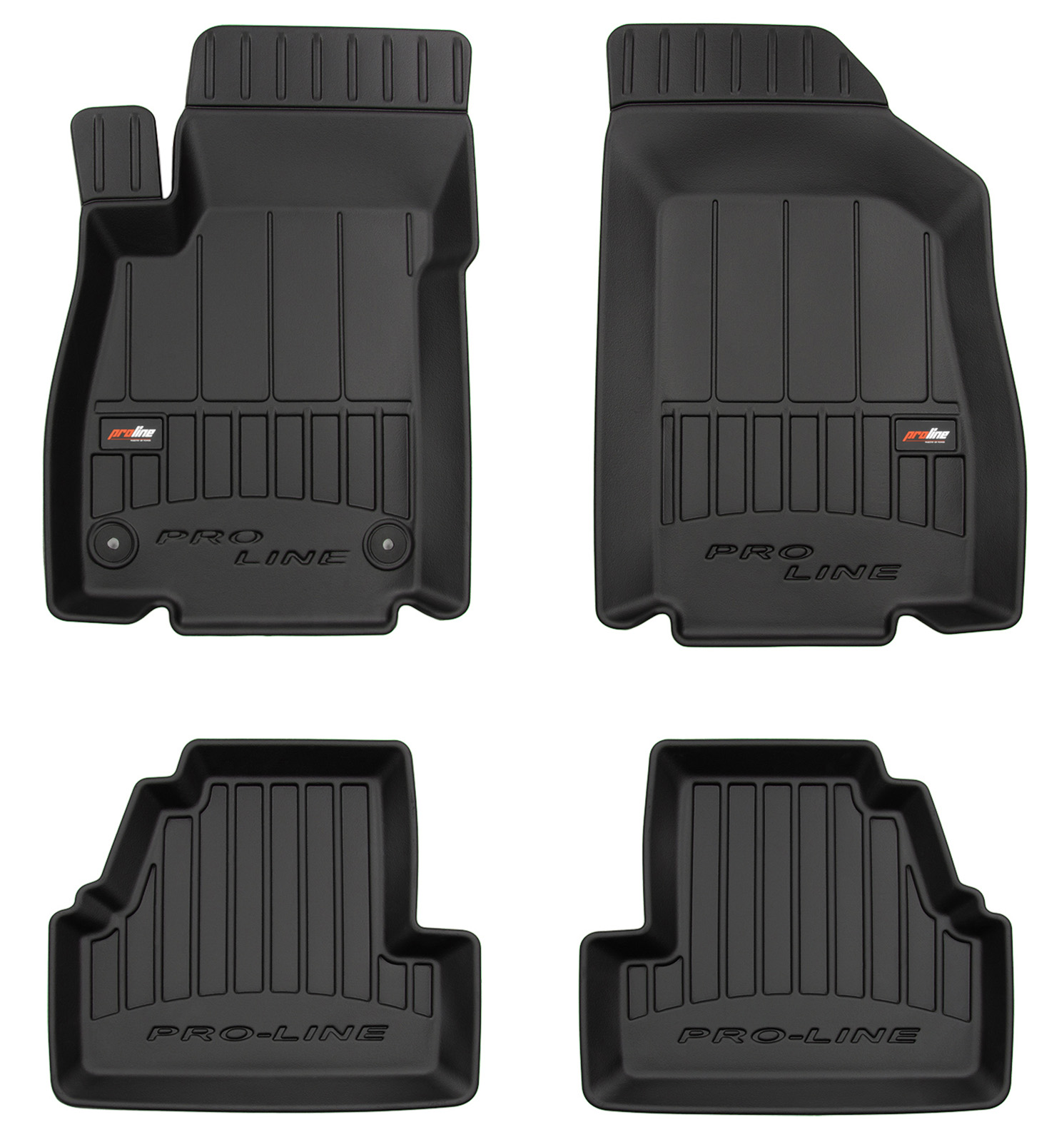 Per Chevrolet Trax 2012-2019 Set Tappetini su Misura in TPE con Bordi Rialzati