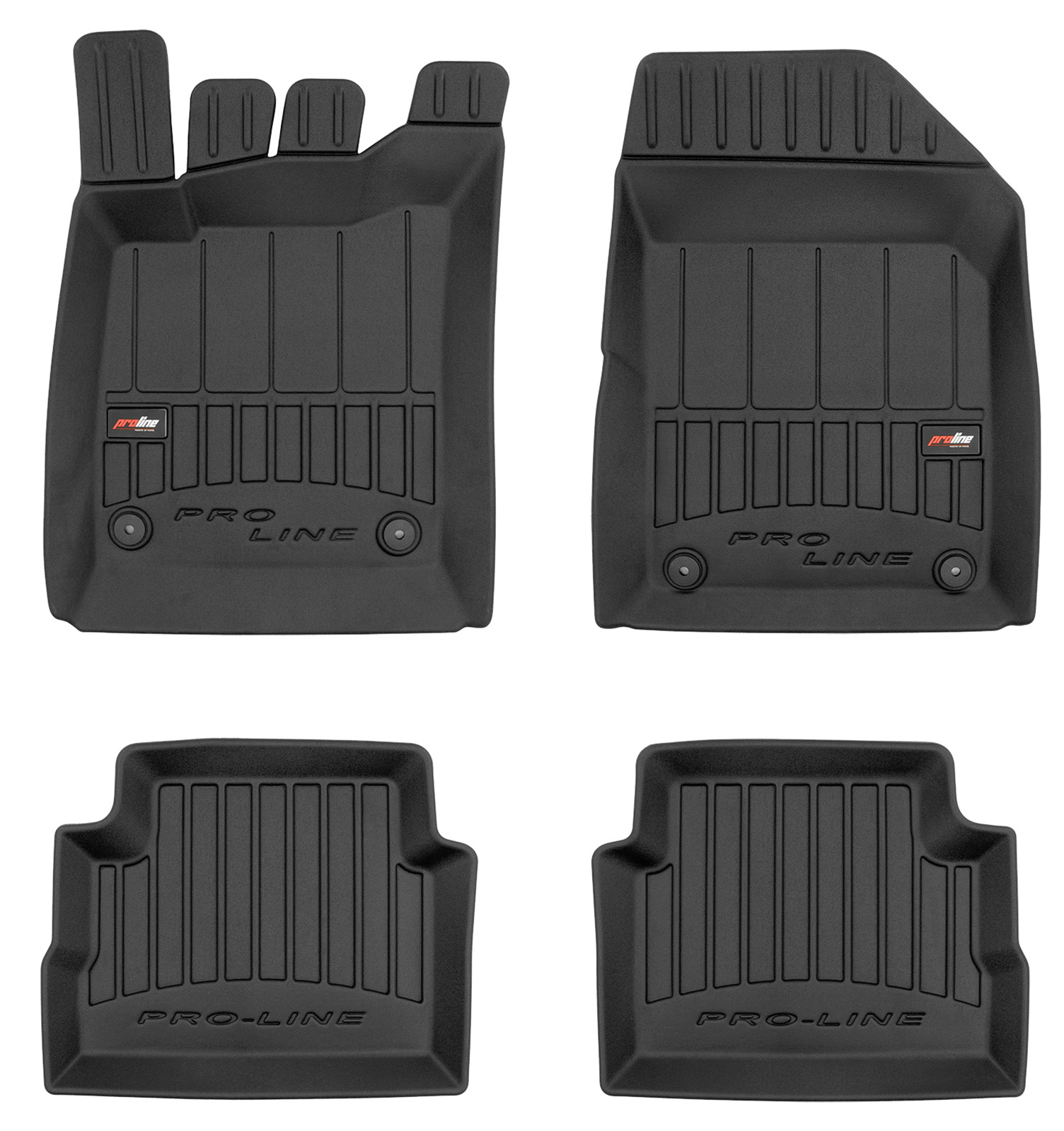 Per Opel Vectra C 4p 2002-2008 Set Tappetini su Misura in TPE con Bordi Rialzati
