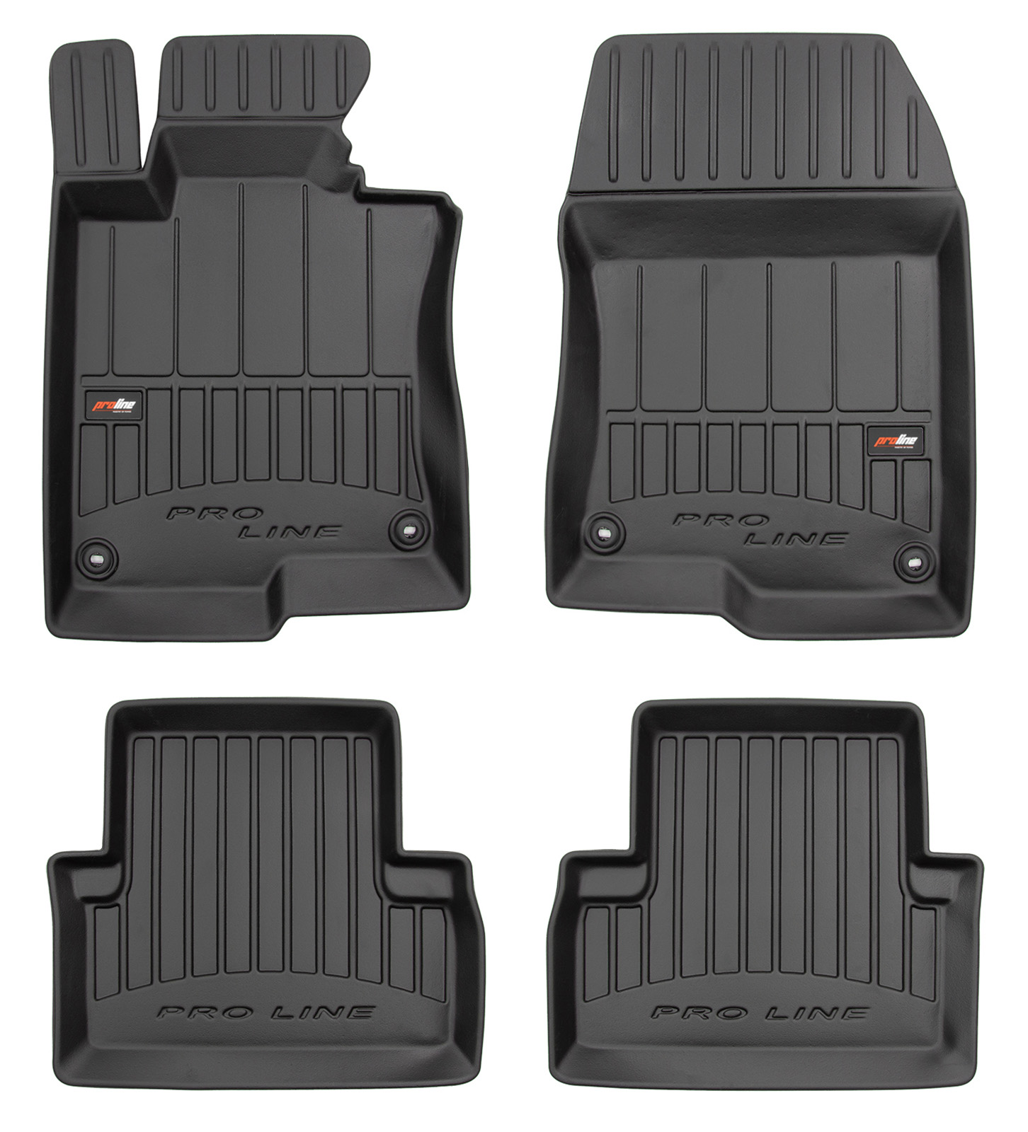 Per Honda Accord VIII 2008-2015 Set Tappetini su Misura in TPE con Bordi Rialzati