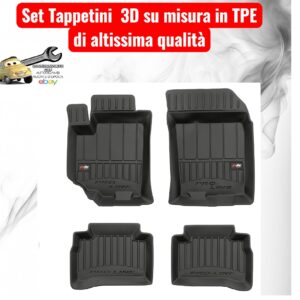988 3D407121 Per Suzuki Vitara II 2015-2018 (pre-restyling) Set Tappetini su Misura in TPE con Bordi Rialzati