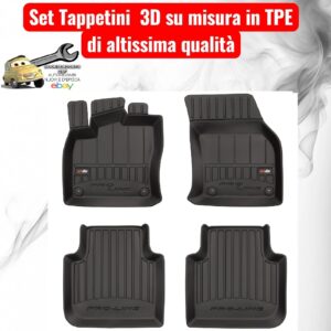 988 407275 Per Seat Tarraco 2018-2024 Set Tappetini su Misura in TPE con Bordi Rialzati
