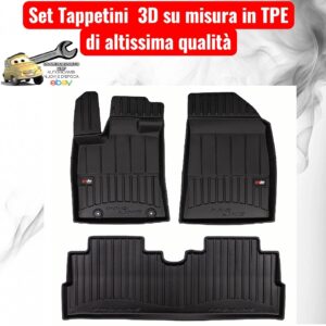 988 3D803016 Per Byd Dolphin Surf dal 2025 Set Tappetini su Misura in TPE con Bordi Rialzati