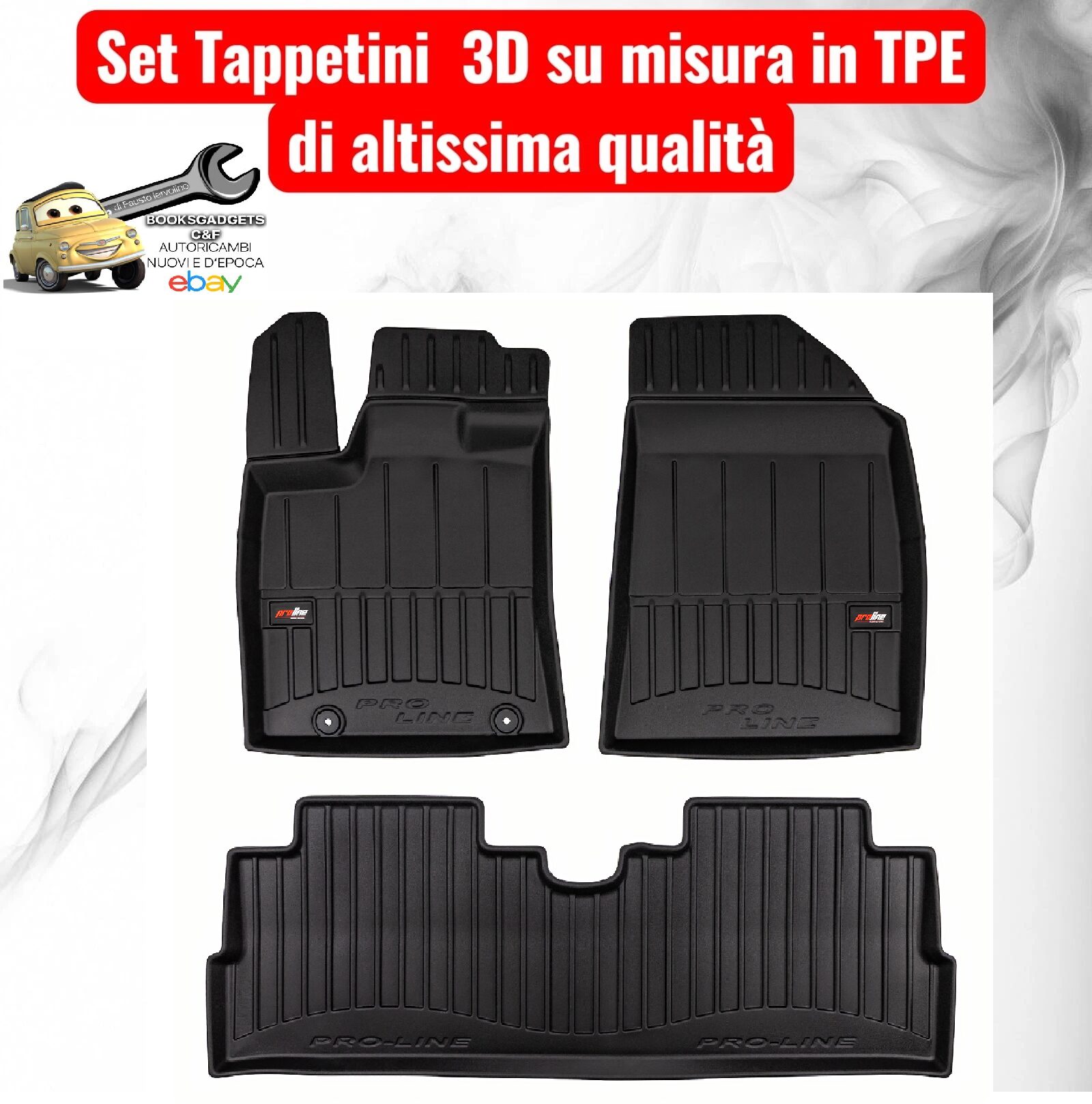 988 3D803016 Per Byd Dolphin Surf dal 2025 Set Tappetini su Misura in TPE con Bordi Rialzati