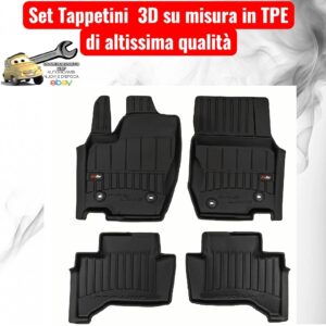 988 3D800794 Per Toyota Land Cruiser 5p (J300) da 2021 Set Tappetini su Misura in TPE con Bordi Rialzati
