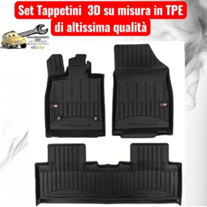 988 3D432215 Per Byd Seal U dal 2024 Set Tappetini su Misura in TPE con Bordi Rialzati
