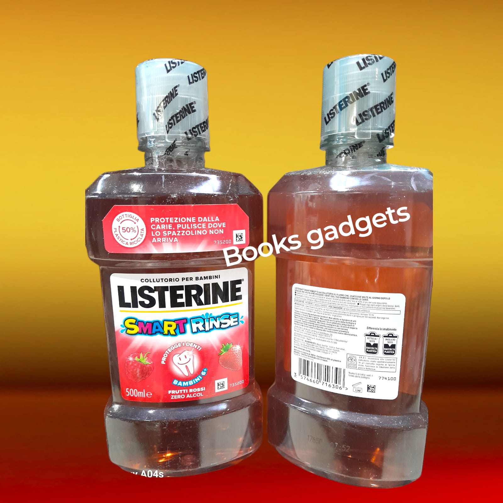3574660716306 Listerine Smart Rinse Colluttorio per Bambini Protegge i denti 500ml