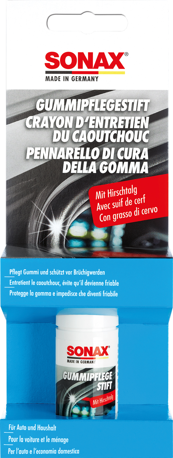 988 700499000 SONAX Pennarello con Vasellina per la cura della Gomma protegge da Screpolature