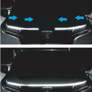 989 LHW Striscia LED Bianca Univ.120cm specifica per l’illuminazione Cofano Auto Simoni Racing