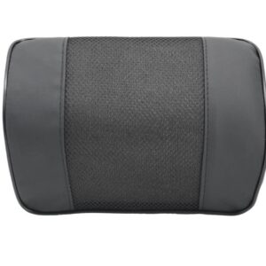 989 PLW3 Cuscino Cervicale per Auto da 10 cm in Tessuto Traspirante ed ecopelle Fissaggio con gancio