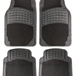 989 TSRG/N3 Set 4 Tappetini Universali Rubber Mats in Gomma e Moquette Simoni Racing