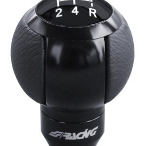 989 SLOT Pomello Cambio Slot 5M (R in Basso Dx) in Alluminio con Inserti in Ecopelle Nera Simoni Racing