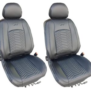 989 CSR/V Kit 2 Coprisedili Anteriori Universali in Pelle-PU Nera Imbottito Rinforzato Simoni Racing