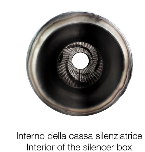 Marmitta Universale Silenziatore Grezzo in Acciaio Inox L:420mm Ø60mm Simoni Racing