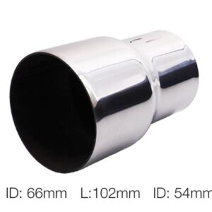 989 AD5466 Adattatore Terminale Scarico 66-54mm in Acciaio Inossidabile Simoni Racing