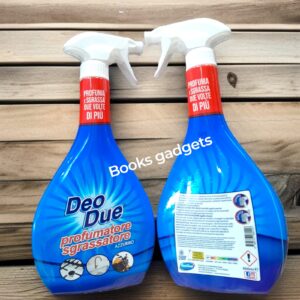 8388776980118 Deo Due Spray Profumatore Sgrassatore Azzurro Sgrassa Profumato 600ml