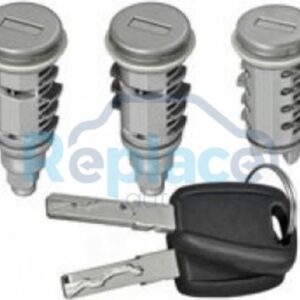 Per Fiat Stilo Kit 3pz Nottolini Serratura con Chiavi Blocchetto Cilindretto