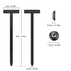 994 5151 Kit 100 Fascette in Plastica Nera a Bottone Lunghezza 9cm