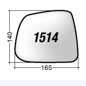 Per Chevrolet Orlando Vetro di Ricambio Dx per Specchio Retrovisore 165x140mm