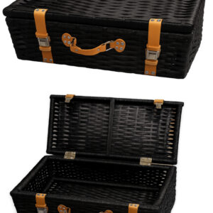 300 3012A Per Fiat 500 F L R Storica Valigia Cestino Portapacchi Post. Nero 50,5X26,5X18cm