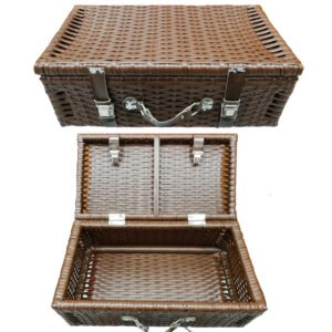 300 3012B Per Fiat 500 F L R Storica Valigia Cestino Portapacchi Posteriore Marrone 50,5X26,5X18cm