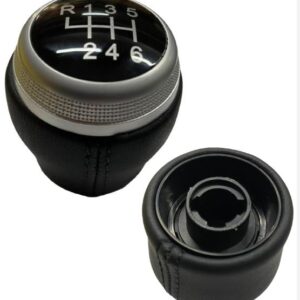 25 1224 Per Renault Clio 5 V dal 2019 Pomello Cambio 6M (R in alto a Sx) Nero Argento