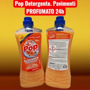 8053470852992 POP ELEGANCE è il detergente igienizzante che dona pulizia, brillantezza e profumo. Con la sua fragranza intensa e delicata dona un profumo persistente che ti accompagna per tutta la giornata. Con POP ELEGANCE igienizzi, sgrassi e lucidi tutte le superfici di casa con una passata e senza bisogno di risciacquare!