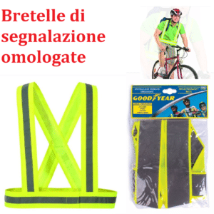 999 79511 Goodyear Bretelle di Segnalazione Notturno Rifrangente Omologate per Bicicletta